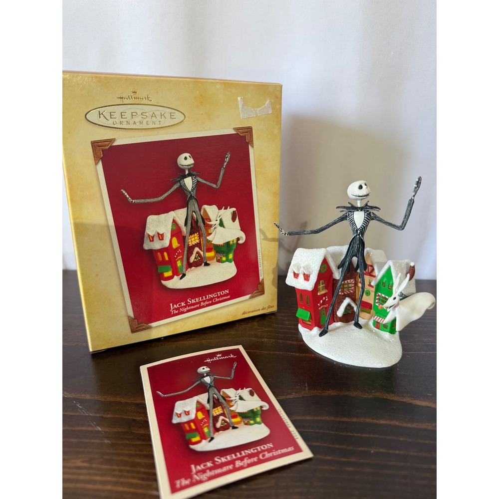 Hallmark Keepsake 2004 Jack Skellington Nightmare Before Christmas Ornament Box